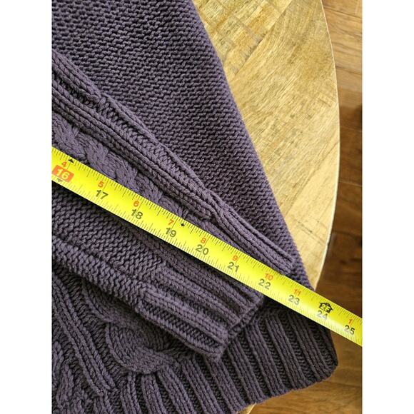 L.L Bean Double L Crewneck Cable-Knit Sweater Women's L Fisherman Heavy - Picture 9 of 10